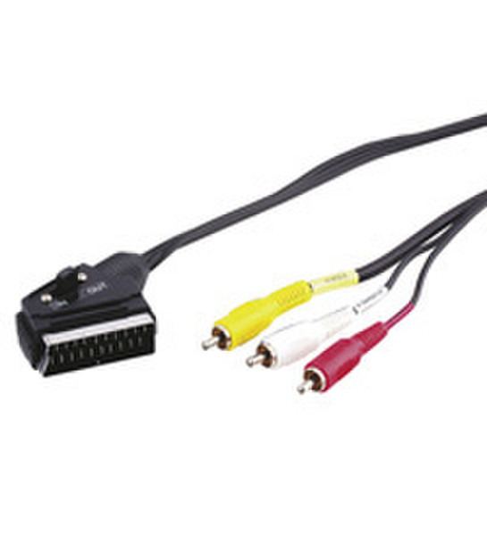 Wentronic AVK 407-300 3.0m 3m SCART (21-pin) 4 x RCA