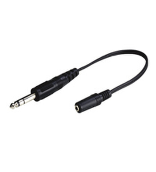 Wentronic AVK 326-020 0.2m 0.2м 3.5mm 6.35mm Черный аудио кабель