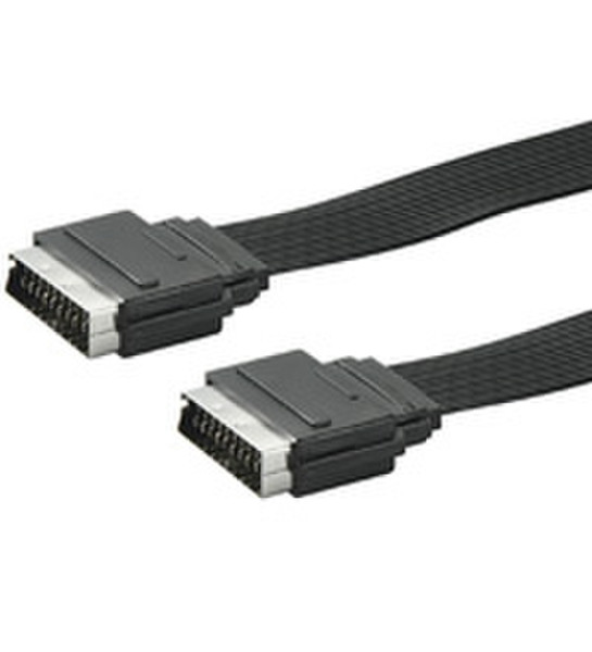 Wentronic SK 21-060 FL 0.6m 0.6m SCART (21-pin) SCART (21-pin) SCART cable