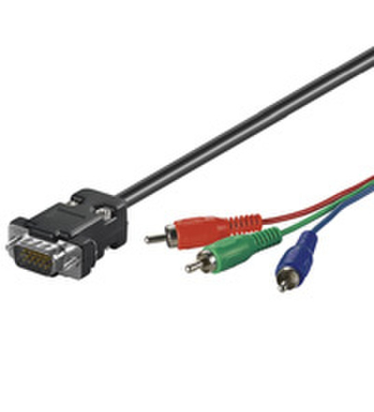 Wentronic AVK 605-200 2.0m 2m VGA (D-Sub) 3 x RCA