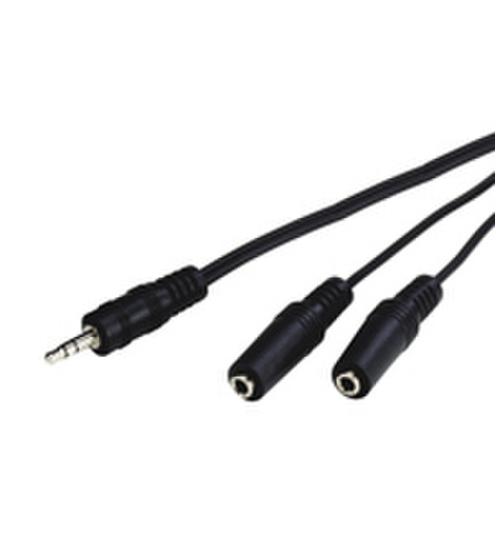 Wentronic AVK 318-020, 3m 3m 3.5mm Black audio cable