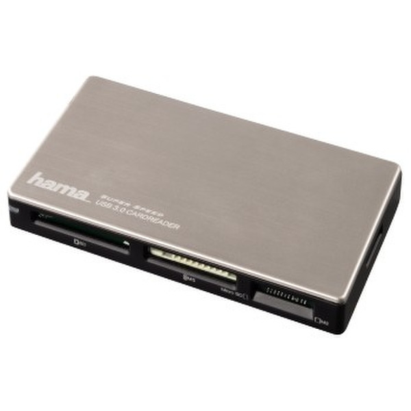 Hama 00054543 USB 3.0 Black,Silver card reader