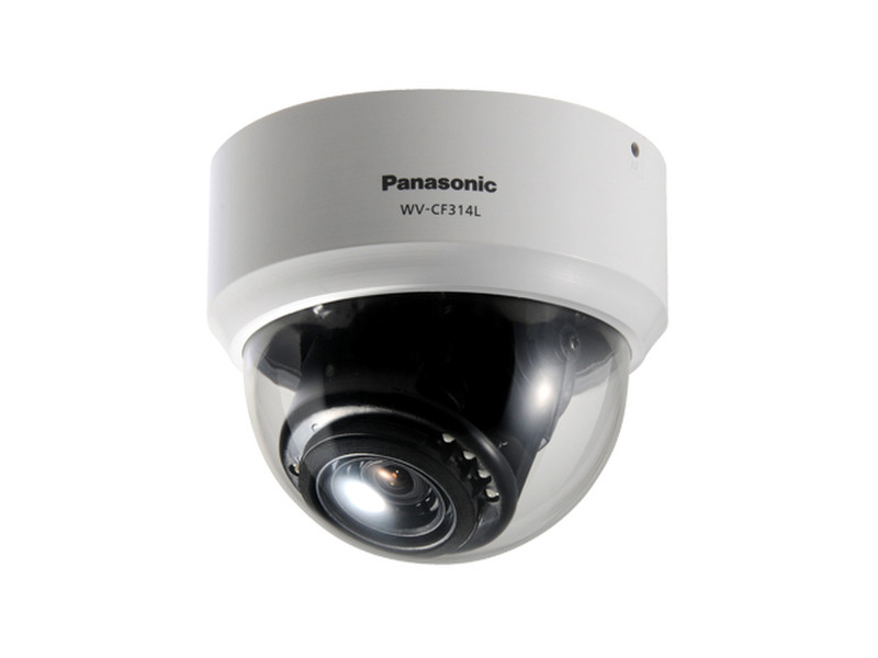 Panasonic WVCF314L CCTV security camera Для помещений Dome Белый камера видеонаблюдения