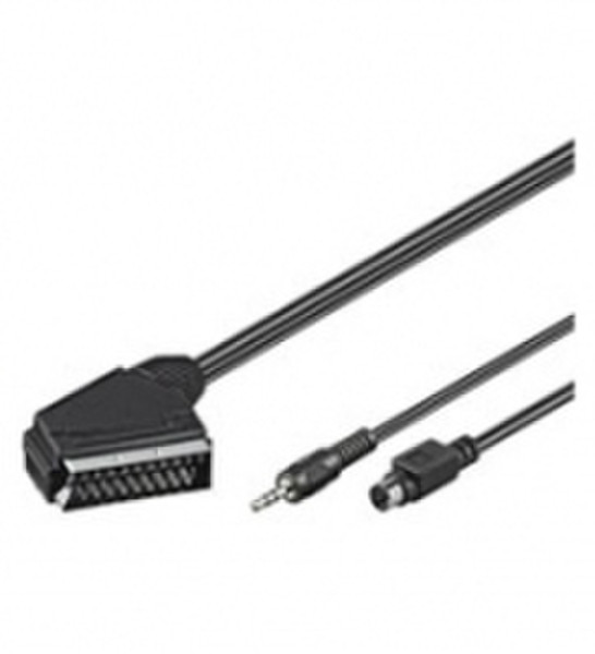 Wentronic AVK 280-300 3.0m 3m SCART (21-pin) S-VHS + 3.5mm