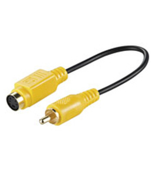 Wentronic AVK 251-020 0.20m 0.2м S-Video (4-pin) RCA