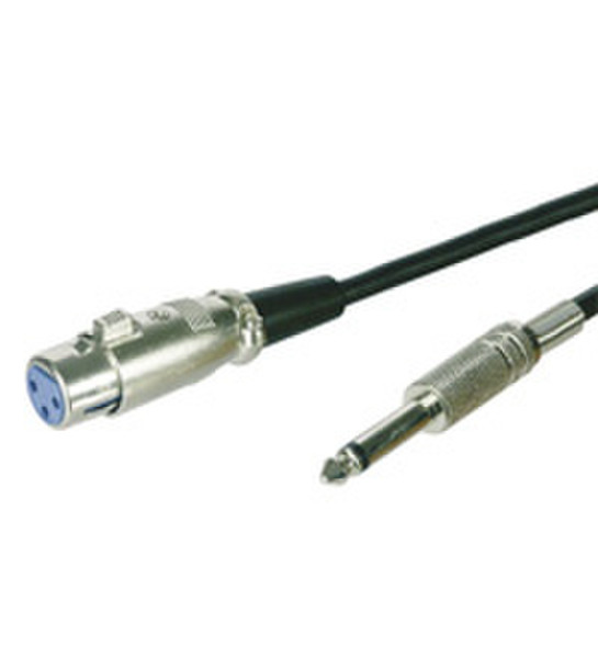 Wentronic MIC 600 6.0m 3-pin 6.35mm Синий кабельный разъем/переходник