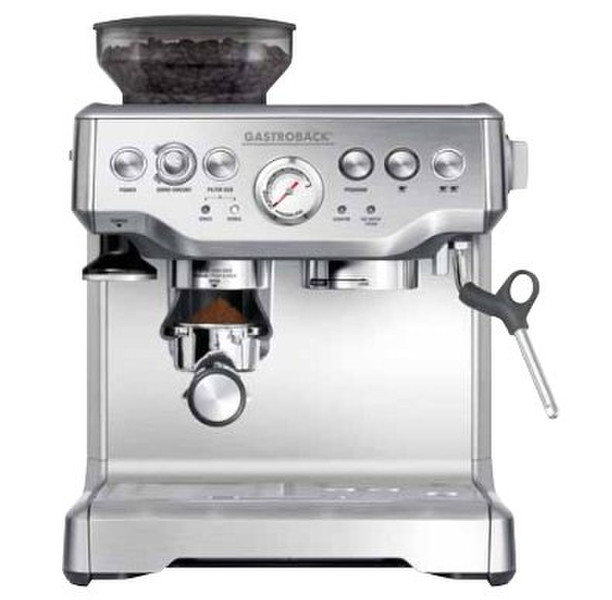 Gastroback 42620 Espressomaschine 2l 30Tassen Silber Kaffeemaschine