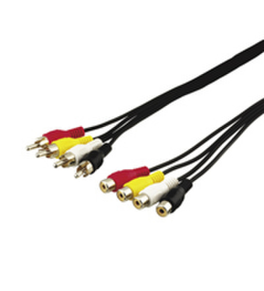 Wentronic AVK 355-150 1.5m 1.5m 4 x RCA Black composite video cable
