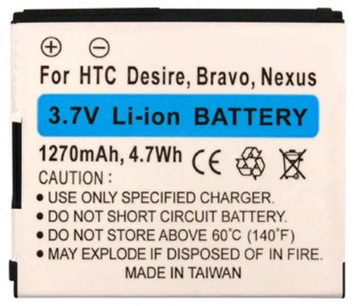 Ksix B1092BA1270L Lithium-Ion 1270mAh 3.7V rechargeable battery