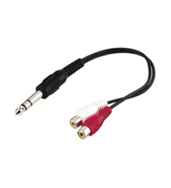Wentronic AVK 363-020 0.2m 0.2m 6.35mm 2 x RCA Audio-Kabel