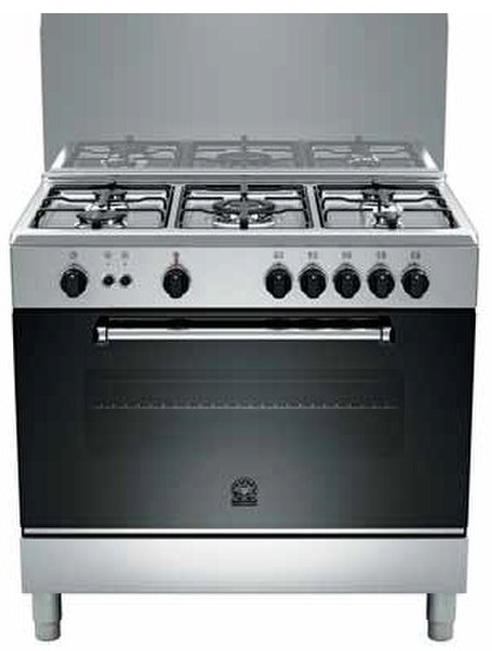 Bertazzoni La Germania AM9 5C 61 D X T Отдельностоящий Gas hob Нержавеющая сталь кухонная плита