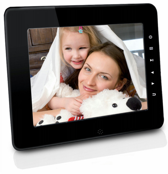 Irradio DPF 8001HRT 8" Touchscreen Black,White digital photo frame