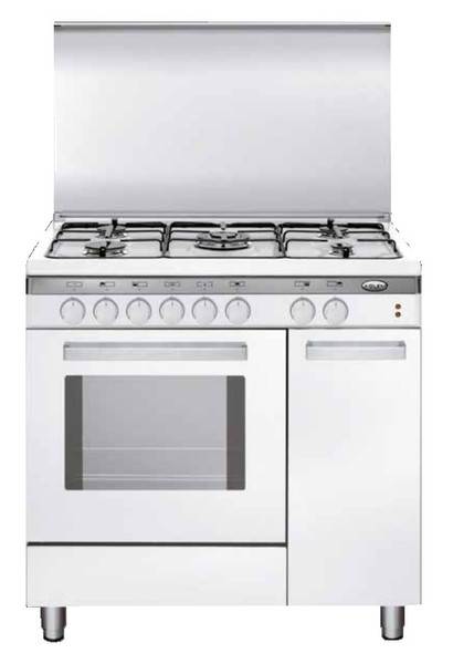 Glem UQ85DX3 Freestanding Gas hob A White cooker