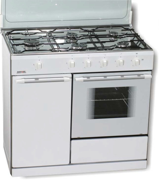 ROMMER VP-5 NEW PB BLANCA Freistehend Gas hob Weiß Küchenherd