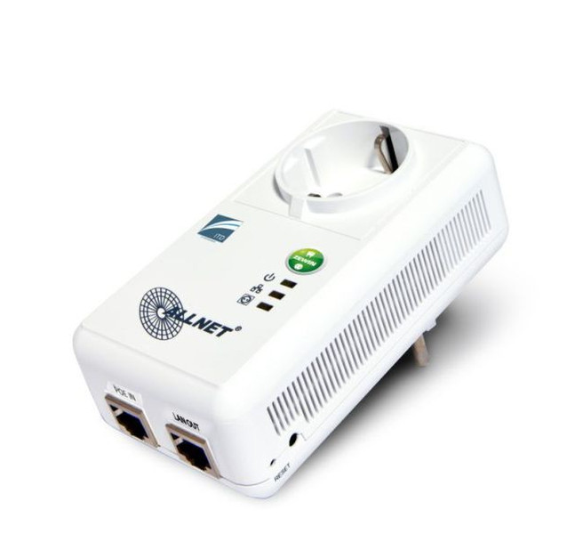 ALLNET ZEWIN Standby-Zero Plug Тип C (Europlug) Тип F (Schuko) Белый адаптер сетевой вилки
