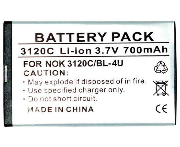 Ksix B2430BA700L Lithium-Ion 700mAh 3.7V rechargeable battery