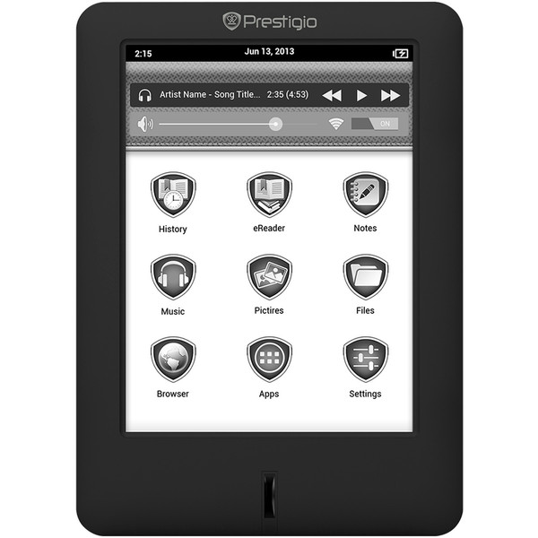 Prestigio MultiReader 5364 6Zoll Touchscreen 4GB WLAN Schwarz eBook-Reader