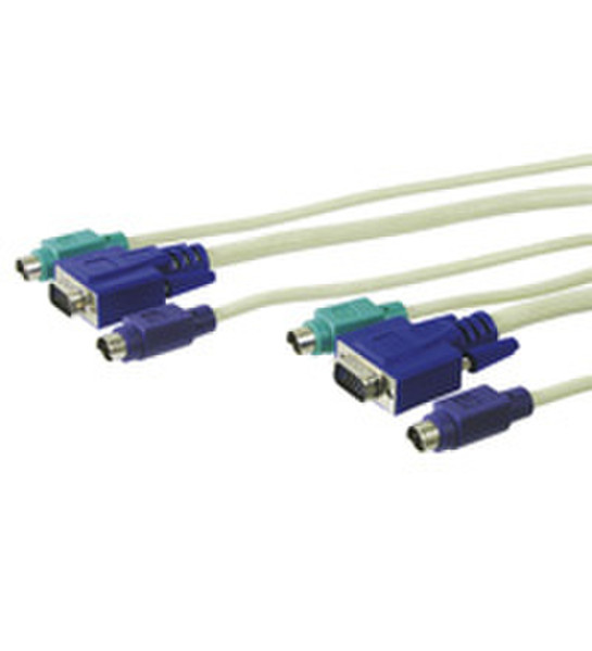 Wentronic CAK KVM 2 300 1xVGA MM/2xPS2 MM 3m 3m KVM cable