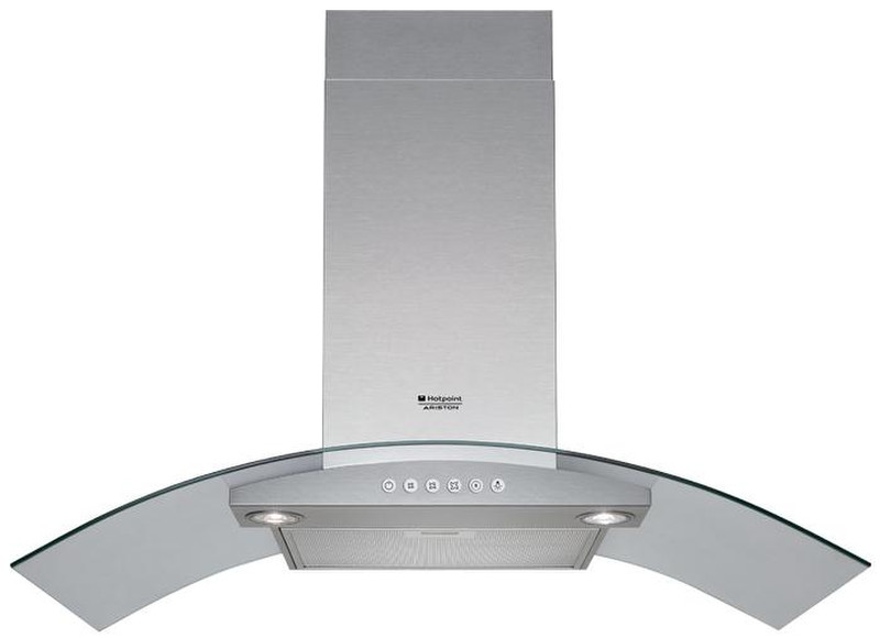 Hotpoint HGA 9.5S AB X/HA Wall-mounted 486m³/h Stainless steel cooker hood