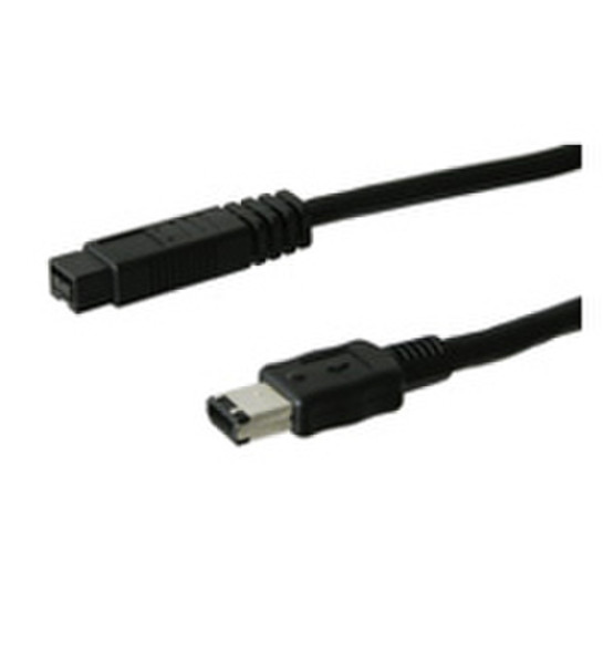 Wentronic CAK IEEE 1394b 9P/6P 1.8m FIRE WIRE 1.8m Black firewire cable