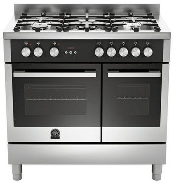 Bertazzoni La Germania TUD 5C 61 B X T Отдельностоящий Gas hob Нержавеющая сталь кухонная плита