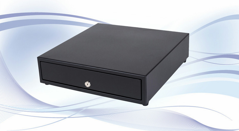 International Cash Drawer 3S-423 Stainless steel,Steel Black cash box tray