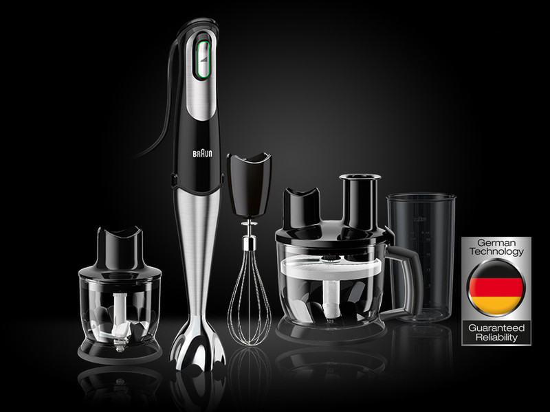 Braun MQ785 Patisserie Plus Pürierstab 1.5l 750W Schwarz, Edelstahl Mixer