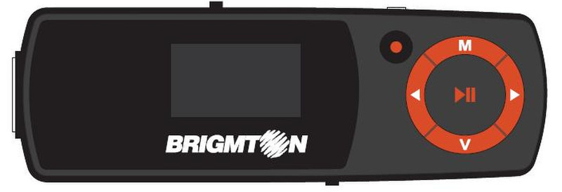 Brigmton BPA-4071-R MP3-Player u. -Recorder