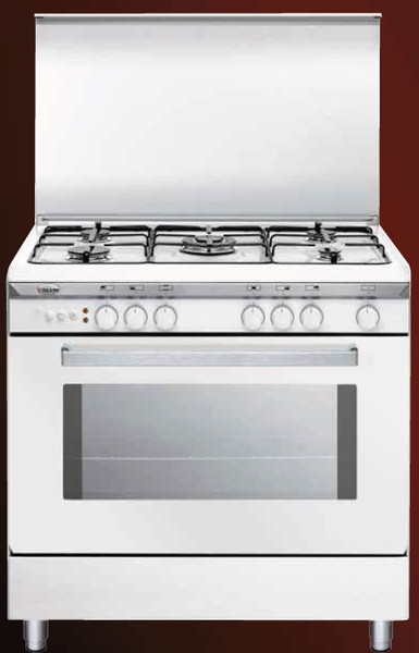 Glem U85GXF3 Freestanding Gas hob White cooker