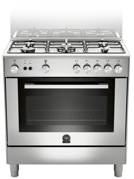 Bertazzoni La Germania TU8 5C 61 C X T Отдельностоящий Gas hob Нержавеющая сталь кухонная плита