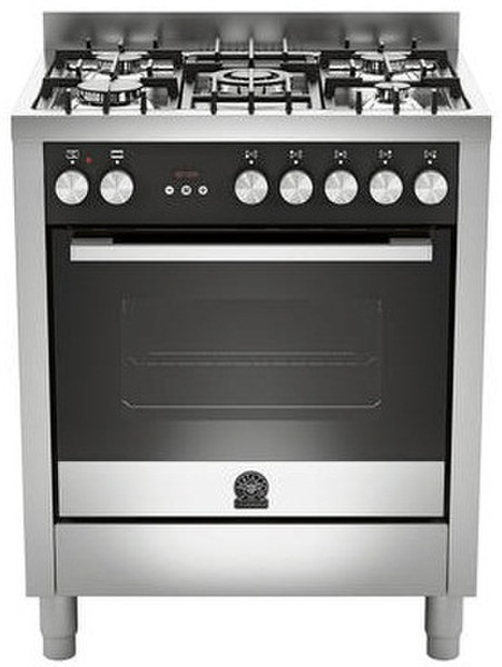 Bertazzoni La Germania TU7 5C 71 B X Отдельностоящий Gas hob Нержавеющая сталь кухонная плита