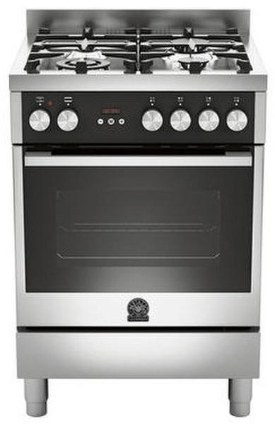 Bertazzoni La Germania TU6 4C 71 B X Freestanding Gas hob Stainless steel cooker