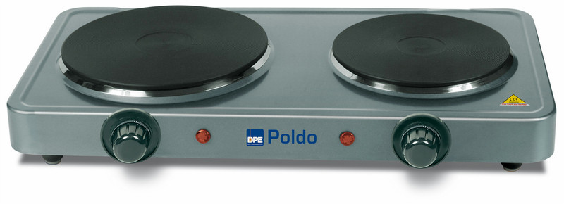 DPE Poldo Настольный Sealed plate hob Cеребряный