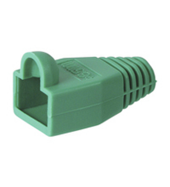 Wentronic Strain relief boot for RJ45 plugs Green cable clamp