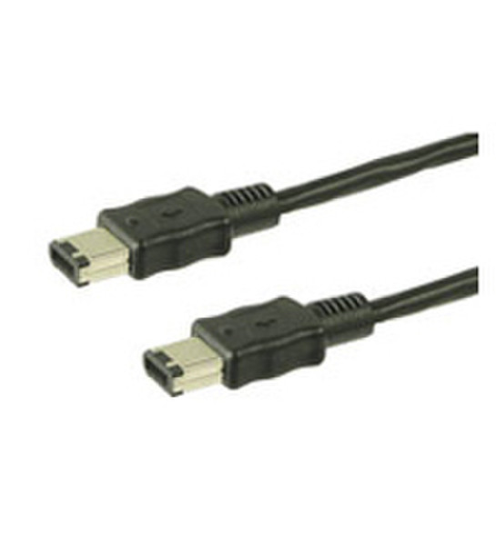 Wentronic CAK IEEE 1394 6P/6P 3m FIRE WIRE 3m Black firewire cable