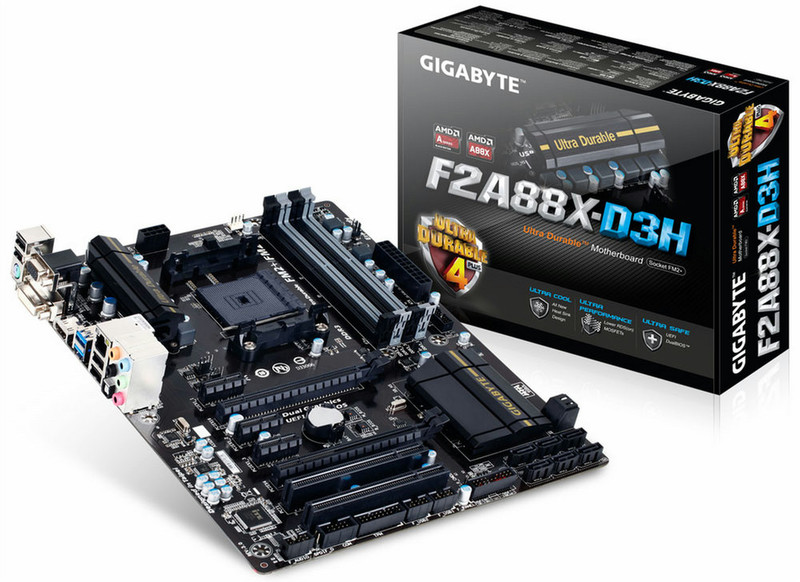 Gigabyte GA-F2A88X-D3H AMD A88X Socket FM2+ ATX
