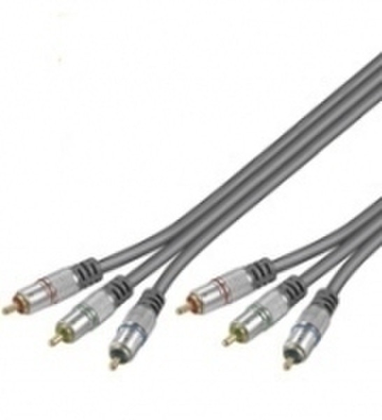 Wentronic HT 400-500 5.0m 5m 3 x RCA 3 x RCA component (YPbPr) video cable