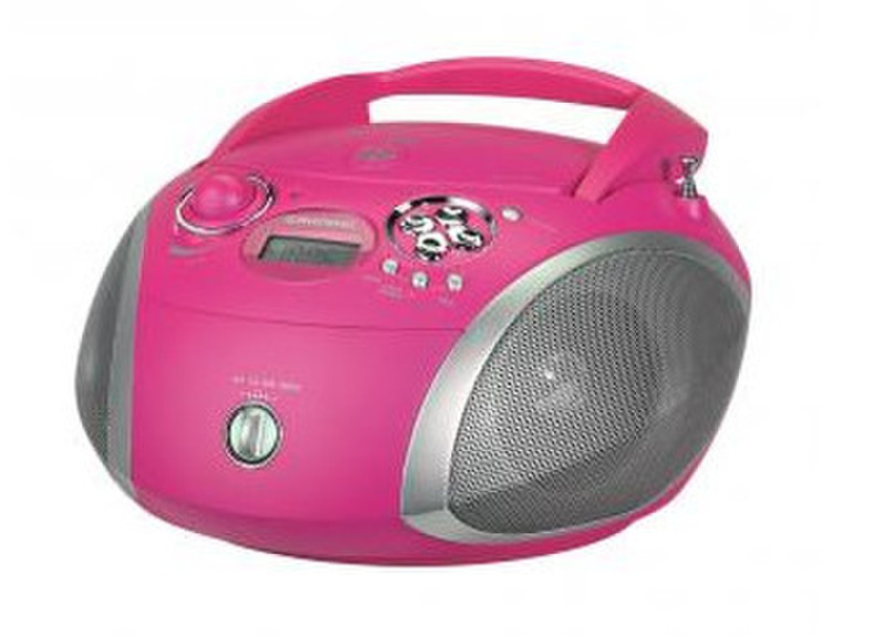 Grundig RCD 1445 USB Розовый, Cеребряный CD радио