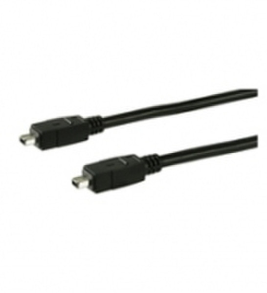 Wentronic CAK IEEE 1394 4P/4P 4.5m FIRE WIRE 4.5m Black firewire cable