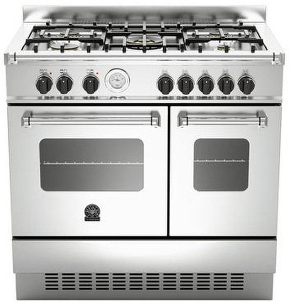 Bertazzoni La Germania AMD 5C 61 A X T Freistehend Gas hob A Edelstahl Küchenherd