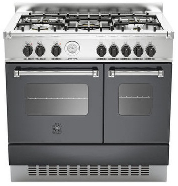 Bertazzoni La Germania AMD 5C 61 A NE T Отдельностоящий Gas hob A Черный кухонная плита