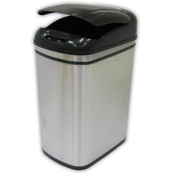 UTC 270258 Plastic Black,Silver waste basket