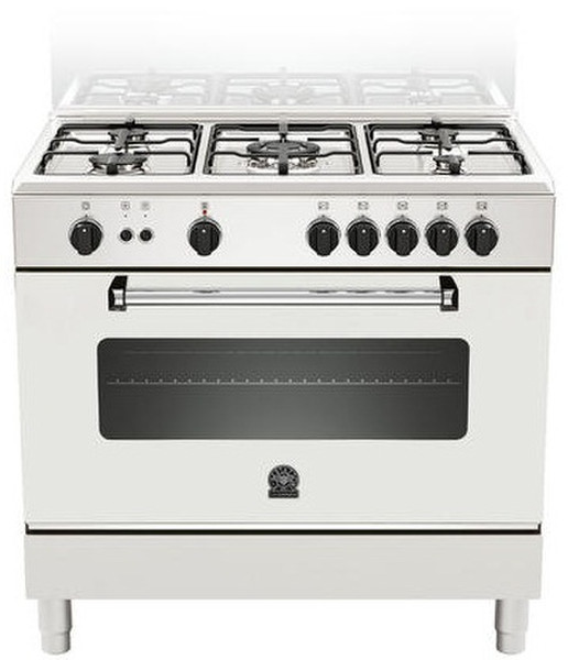 Bertazzoni La Germania AM9 5C 61 D W T Eingebaut Gas hob A Weiß Küchenherd