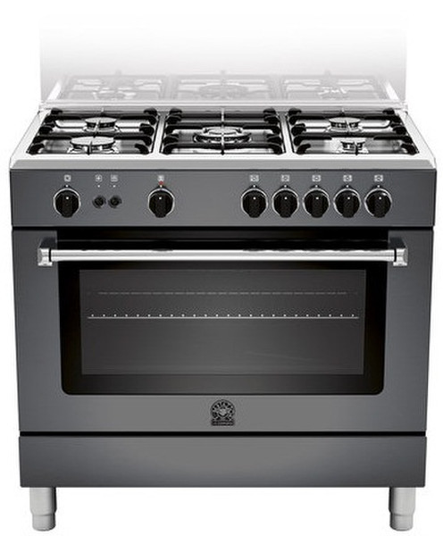 Bertazzoni La Germania AM9 5C 61 C NE T Отдельностоящий Gas hob A Черный кухонная плита