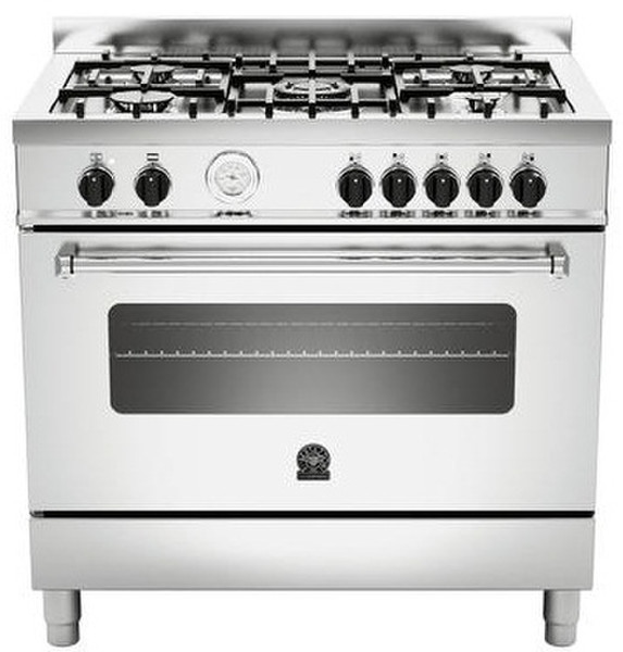 Bertazzoni La Germania AM9 5C 61 B X T Freistehend Gas hob A Edelstahl Küchenherd