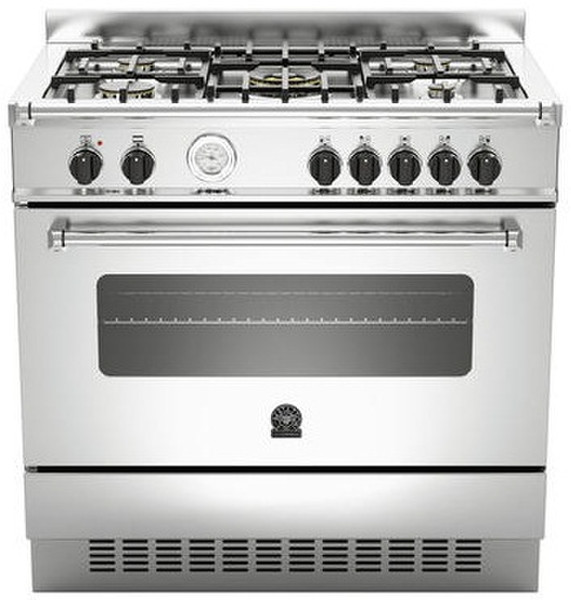 Bertazzoni La Germania AM9 5C 61 A X T Отдельностоящий Gas hob A Нержавеющая сталь кухонная плита