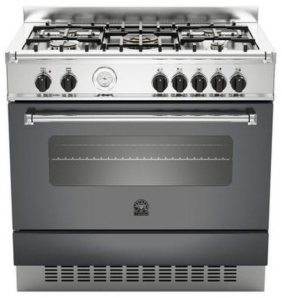 Bertazzoni La Germania AM9 5C 61 A NE T Freistehend Gas hob A Schwarz Küchenherd