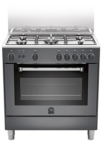 Bertazzoni La Germania AM8 5C 71 C NE/13 Freistehend Gas hob Schwarz Küchenherd