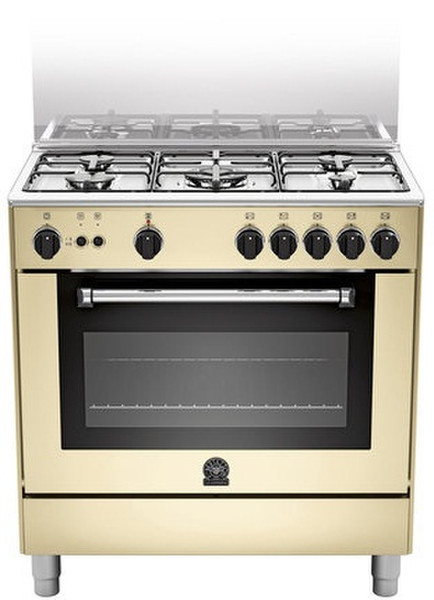 Bertazzoni La Germania AM8 5C 71 C CR/13 Freestanding Gas hob Cream cooker