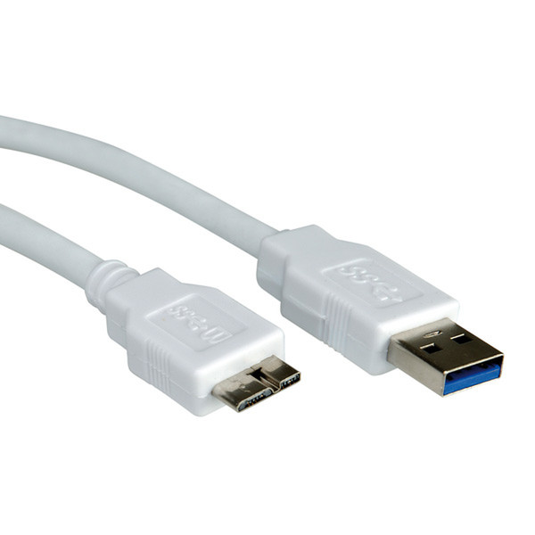 Value USB 3.0 Kabel, A ST - Micro B ST 0,8m